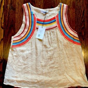 NWT THML embroidered swing style tank